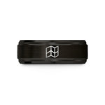 mom birthday present ideas – black tungsten map lines wedding band