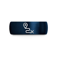 best presents for mothers – blue tungsten route pin wedding band