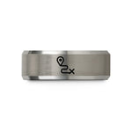 unique presents for mom – gray tungsten route pin wedding band