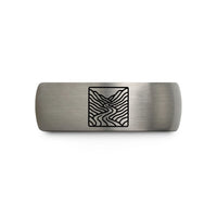 unique mom present ideas – gray tungsten valley contours wedding band