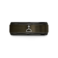 special present for mom – gunmetal & black tungsten ascendant wedding band