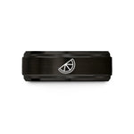 best birthday presents husband – black tungsten lime wedge wedding band