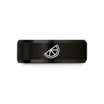 best birthday presents husband – black tungsten lime wedge wedding band