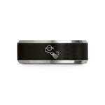 presents for new mom – black & silver tungsten buzzbait wedding band