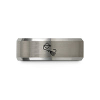 best presents for her – black & gray tungsten buzzbait wedding band