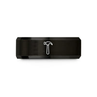 best presents for parents – black tungsten claw hammer wedding band