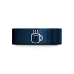 unique presents for mom – gold & blue tungsten hot cocoa mug wedding band