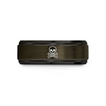 personalized presents for her – gunmetal & black tungsten poison skull symbol wedding band
