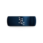 unique present for boy – blue tungsten constellation heart wedding band