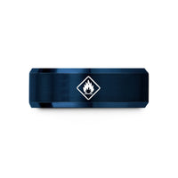 men’s comfort fit ring – blue tungsten ghs flammable wedding band