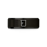 wife birthday present ideas – black tungsten beaker wedding band