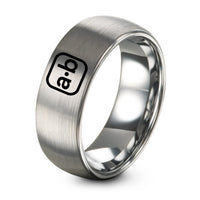 Gift for Wife Birthday – gray tungsten dot product ab ring