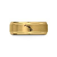 best present for spouse – gold tungsten hawaii hawaii wedding band