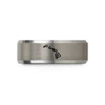 birthday present for her – gray tungsten hawaii hawaii wedding band