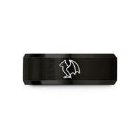 best birthday present ideas – black tungsten perched bat wedding band