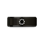 unique keepsakes for her – black tungsten loading spinner dots wedding band
