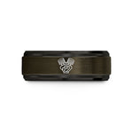 special birthday present – gunmetal & black tungsten boxer engine wedding band