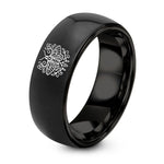 swatch color sample for Moth Floral Filigree ring style 01