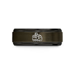 cool presents for him – gunmetal & black tungsten electric locomotive wedding band