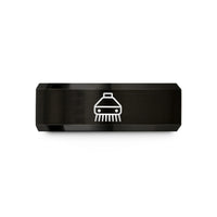 unique presents for her – black tungsten mulcher wedding band