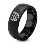 Gift Idea for Moms – black tungsten drama mask ring