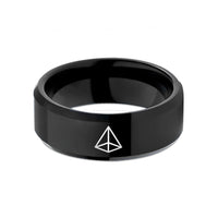 personalized presents for mom – black tungsten prism wedding band