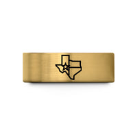special presents for moms – gold tungsten texas flag wedding band