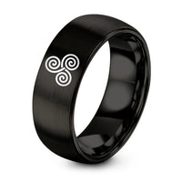 swatch color sample for Spiral Triskelion Knot ring style 03
