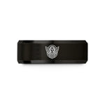 anniversary presents for couples – black tungsten archangel gabriel wedding band