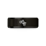 personalized anniversary present ideas – black tungsten endo stoppie wedding band