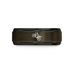 best anniversary present ideas – gunmetal & black tungsten endo stoppie wedding band