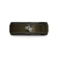 best anniversary present ideas – gunmetal & black tungsten endo stoppie wedding band