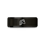 best presents for him – black tungsten shetland pony wedding band