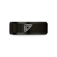 personalized birthday present suggestions – black tungsten carpenter square wedding band