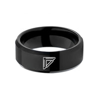 unique birthday present ideas – black tungsten carpenter square wedding band