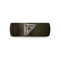custom birthday present ideas – gunmetal & black tungsten carpenter square wedding band