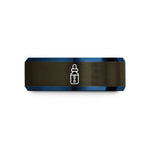 best birthday presents – gunmetal & blue tungsten dropping bottle wedding band