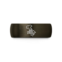 special present for her – gunmetal & black tungsten it wedding band