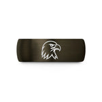 matching rings for couples – gunmetal & black tungsten bald eagle wedding band