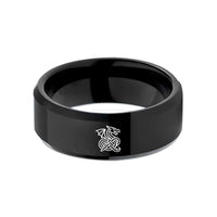 romantic presents for partners – black tungsten celtic dragon knot wedding band