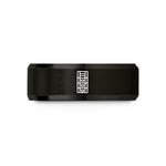 personalized presents for couples – black tungsten fretboard inlays wedding band