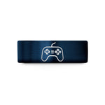 Matching bands for partners – blue tungsten gamepad retro wedding band