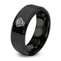 V6 Engine – Tungsten Wedding Band, 8 mm, Black Comfort-Fit Unisex
