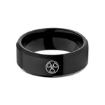unique presents for him – black tungsten radioactive wedding band