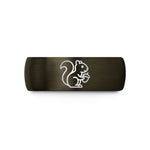 best ideas for girlfriend – gunmetal & black tungsten squirrel acorn wedding band