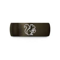 best ideas for girlfriend – gunmetal & black tungsten squirrel acorn wedding band