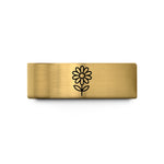 thoughtful presents for her – gold tungsten daisy wedding band