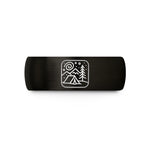 thoughtful presents for girlfriend – black tungsten starry night camp wedding band