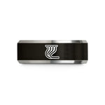 tungsten wedding bands – black & gray tungsten exhaust headers wedding band