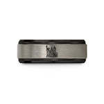anniversary presents for him – black & gray tungsten nyc wedding band